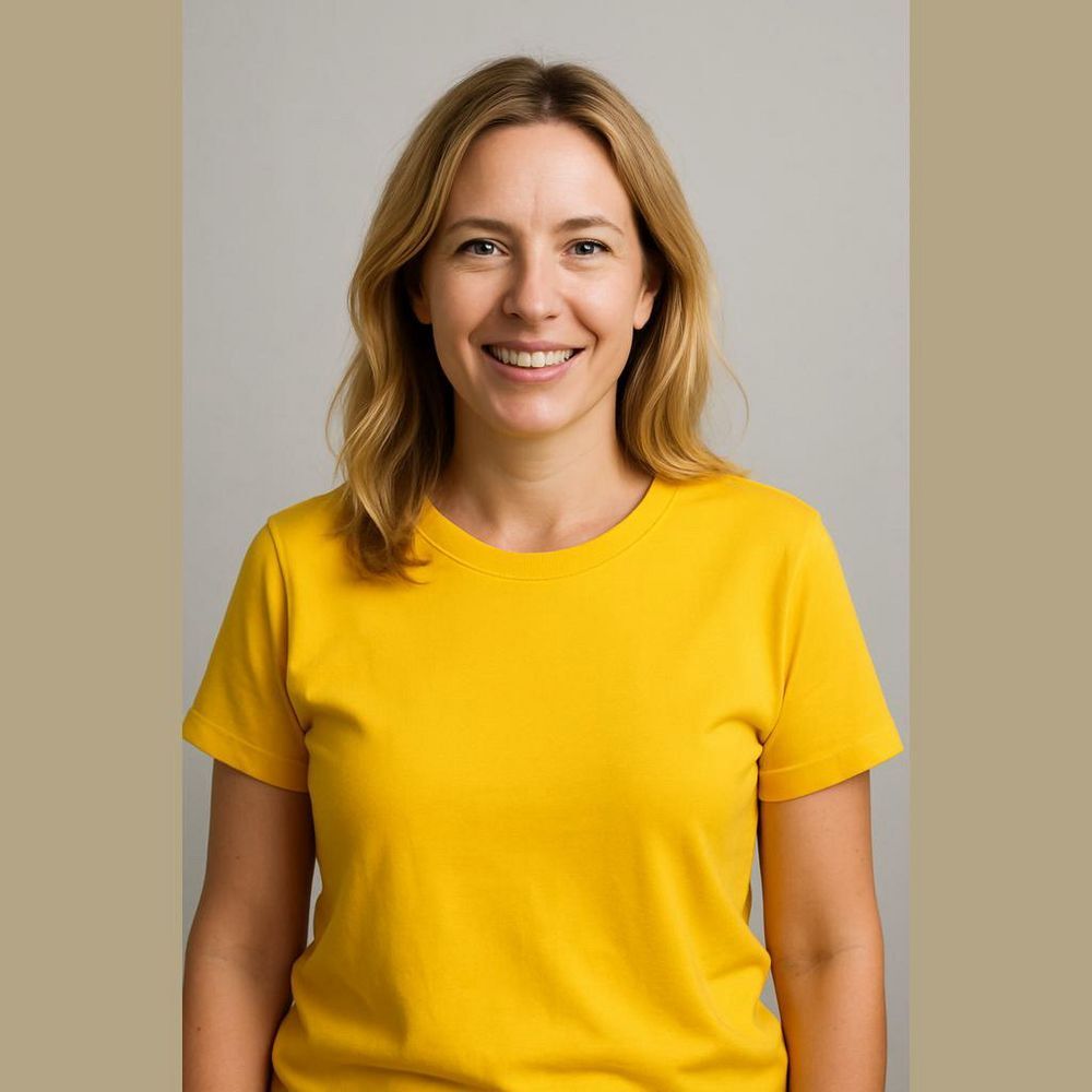 Kim Rogers Yellow Cotton Tee - Extra Large
